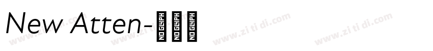 New Atten字体转换